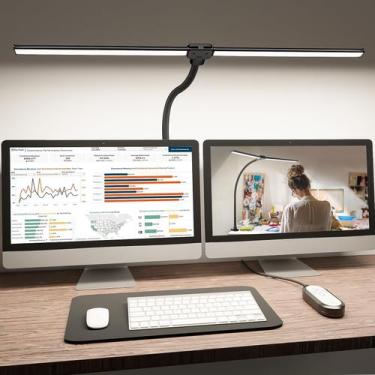 Imagem de Lâmpada de mesa LED ShineTech 4000K branca neutra de cabeça dupla