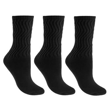 Imagem de Kit 3 Pares de Meias Selene Aeróbica Cano Médio Feminino