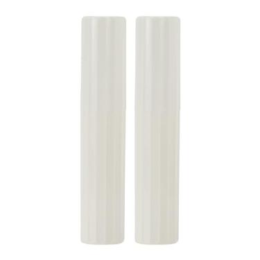 Imagem de Estojo de escova de dentes com listras verticais, plástico, estojo leve para escova de dentes de viagem, negócios de viagem, branco, 20 x 3,8 cm