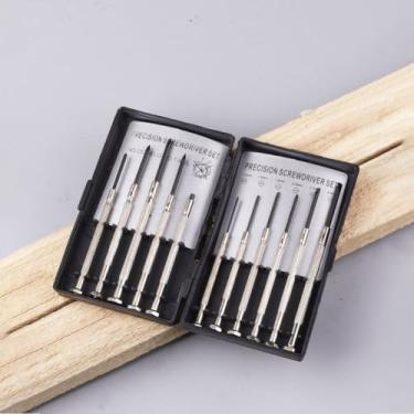 Imagem de Conjunto de 11 mini chaves de fenda, conjunto de chaves de fenda pequenas de precisão para eletrônicos, brinquedos, computador, reparo de relógio, telefone