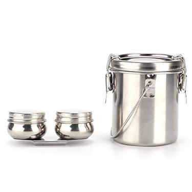 Imagem de YOUTHINK Balde para Lavar Pincéis, Em Aço Inoxidável Antiferrugem, Fácil de Transportar, Com Filtro, Ideal para Pintura a Óleo, Aquarela, Guache e Acrílico.