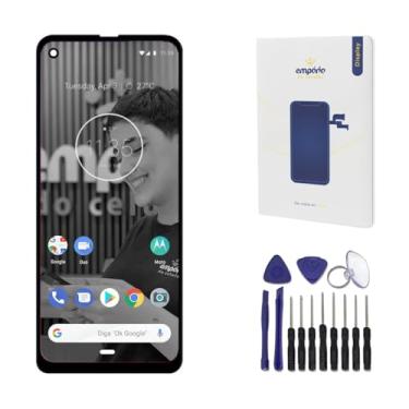 Imagem de Tela Display Touch Lcd Compatível Moto One Vision Empório Standard Preto