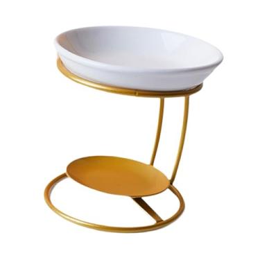 Imagem de Generic Queimador de Óleos Essenciais com Estrutura de Ferro, Difusor de Aromas, Incensário, Aquecedor de Cera, Queimador de Cera Derretida para SPA, Sala de, Ouro