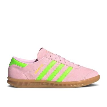Imagem de adidas Tênis feminino Hamburg, Rosa claro/verde solar/dourado metálico, 40