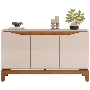Imagem de Aparador Buffet De Jantar 3 Portas 139cm Clarice D05 Freijó Off White