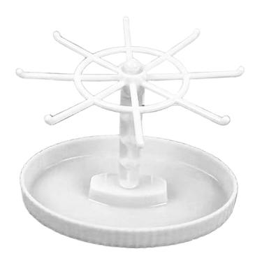 Imagem de APLVFFZH Suporte para Guardar Joias, Expositor para Bonecas, Suporte para Joias, Suporte para Pendurar Brincos, Branco 1 Nível