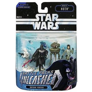 Imagem de Star Wars Unleashed Battle 4 Pack Darth Vader, Probe Droid, General Veers, at-at Walkers