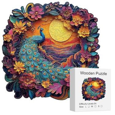 Imagem de Quebra Cabeça de Madeira Paisagem, Wooden Puzzle | Diversão para toda família (A3)