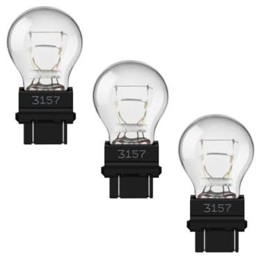 Imagem de JIYIZO Lâmpada de freio e lâmpada traseira 3157, pacote com 3, lâmpada de seta 3157 12 V, substituição de vida mais longa para carros, caminhões, SUVs