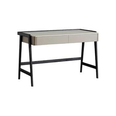 Imagem de Mesa de computador, mesa de escritório em casa, mesa de madeira maciça, luxo leve, penteadeira moderna, mesa de ardósia, mesa de escritório, sala de estudo, mesa de computador, mesa de chá (1400 x 600