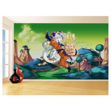 Imagem de Papel De Parede Dragon Ball Goku Vegeta Anime 3,5M Dbz328 - Você Decor