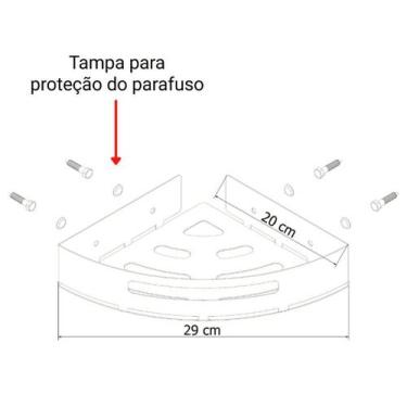 Imagem de Porta Temperos E Condimentos De Parede Branco Multiuso - Metalcromo, A