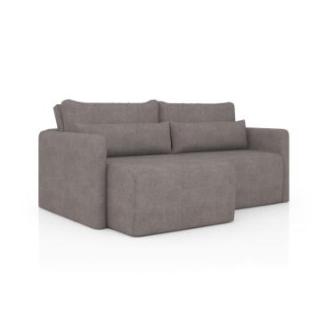 Imagem de Sofá 3 Lugares Retrátil e Reclinável Bogotá Tellaio Rivera Cinza 204 cm