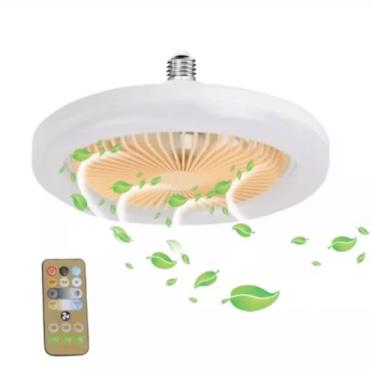 Imagem de Ventilador de Teto com Lâmpada LED 36W, Controle Remoto Incluído, Iluminação Integrada