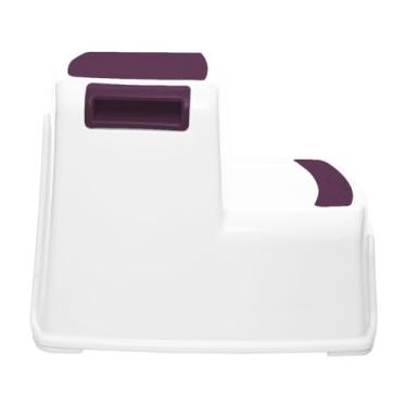 Imagem de Escadinha Infantil 2 Degraus Antiderrapante – Banquinho Versátil para Banheiro e Rotina Infantil – Rosa
