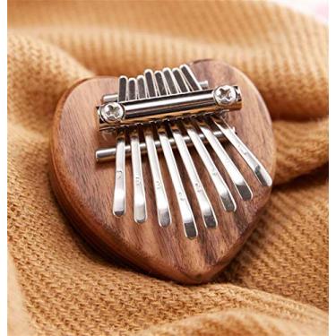Imagem de Piano de polegar 8 tons mini kalimba cristal 8 tons kalimba dedo piano kalymba polegar piano (cor: B)