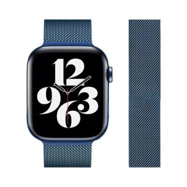 Imagem de Pulseira Magnética De Aço Inoxidável Compatível Com Apple Watch Modelo