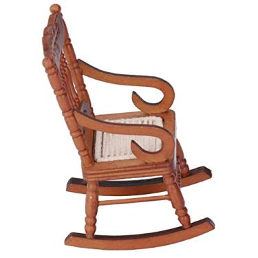 Imagem de Generic Cadeira Em Miniatura para Casa de Bonecas Móveis de Madeira de Cor Brilhante Requintada para Casa de Bonecas 1:12, Decoração Multifuncional Em para Quarto de Crianças, Jardim de Estudo,