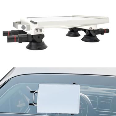 Imagem de Suporte de ventosa de bomba forte de metal compatível com Starlink Mini – Ventosa resistente de 7,6 cm para montagem em carro/trailer/barco – Suporte seguro, à prova de intempéries, resistente a