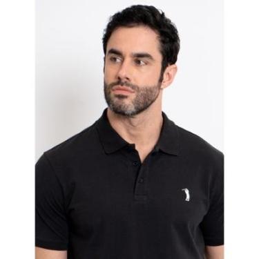 Imagem de Camisa Polo Masculina Aleatory Cypress Preta-Masculino