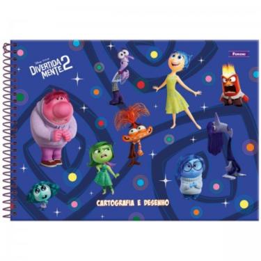 Imagem de Caderno Cartografia E Desenho Espiral Capa Dura Divertidamente 2 80f Foroni Estampa 2