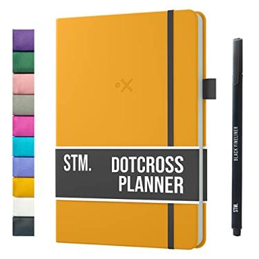 Imagem de Planejador Dotcross A5 sem data 2024 | Planejamento de objetivos anual, calendário mensal, agenda semanal, agenda diária | Scribbles That Matter Planner para mulheres e homens, acadêmico, trabalho, negócios | amarelo
