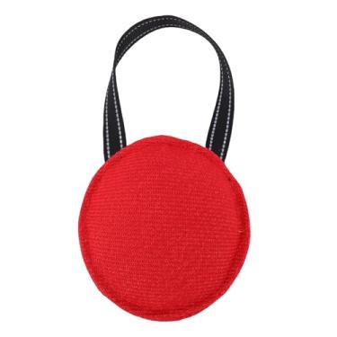 Imagem de HEEPDD Brinquedo de Rebocador de Mordida para Treinamento de Cães, Brinquedo de Rebocador Interativo para Cães Pequenos e Médios Com Alça de Borracha Antiderrapante e Corda Estendida para (Vermelha)