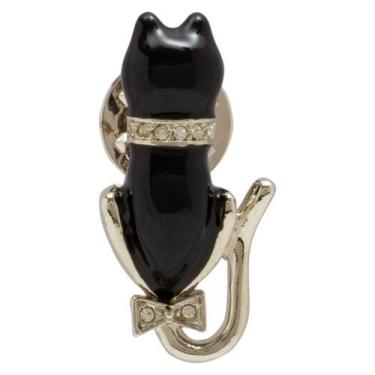 Imagem de Broche Strass Gatinho BRG9417 - Akasaki, Preto