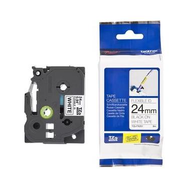 Imagem de Fita Brother TZe-FX251 24mm Preto/Branco
