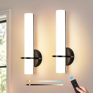 Imagem de Luminária de parede LED 12W para ambientes internos, moderna, redonda, decorativa, para cabeceira, em metal e acrílico, com intensidade de luz ajustável (3000K/4500K/6000K), ideal para sala