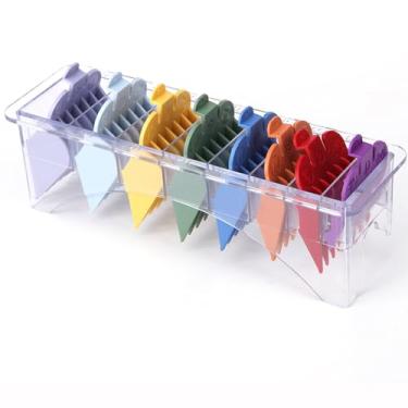 Imagem de Conjunto de 8 pentes para tesoura cabelo compatível com limitadores tesouras protetores aparador Acessórios ferramentas