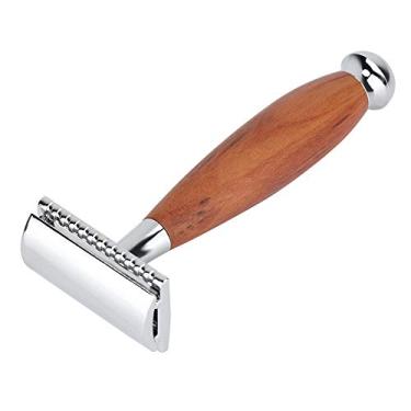Imagem de Semme Navalha de Segurança de Lâmina Dupla Clássica, Cabo de Madeira Premium, Barbeador Manual para Homens, Experiência de Barbear Suave, Design Durável de Metal e Madeira, 4,33