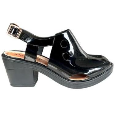 Imagem de Sandalia Feminino ankle boot Miss Miss Salto Baixo Conforto-Feminino