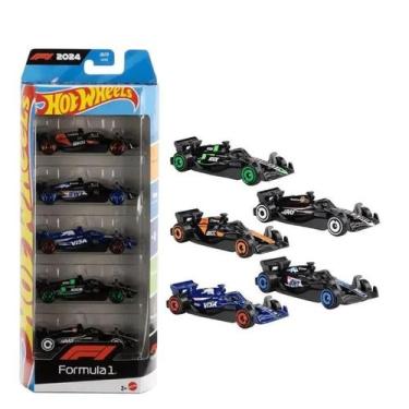 Imagem de Hot Wheels pack Com 5 carrinhos Formula 1 Mattel JGF58