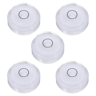 Imagem de PATIKIL 5 peças de nível de bolha redonda 30 x 10 mm mini circular Bullseye Spirit Levels ferramentas de layout para nivelar câmera tripé telescópio oficina toca-discos quadro de fotos, azul