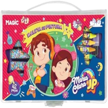 Imagem de Material escolar, colecao divertida, canetas coloridas, lapis grafite, borracha, apontador, azul, tudo perfeito.