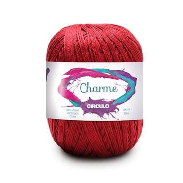 Imagem de Fio Linha Charme 396m e 150g Ideal p/Crochê e Tricô Marca Círculo (3402 - VERMELHO CÍRCULO)
