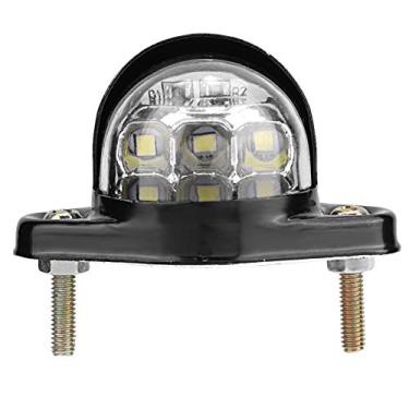 Imagem de Dioche Luz de Matrícula de Matrícula de 6LEDs, Material de Concha de Ferro Metálico.Melhore a Segurança Ao Dirigir, Montagem Universal para Reboques, Caminhões, Caminhões e Caravanas,
