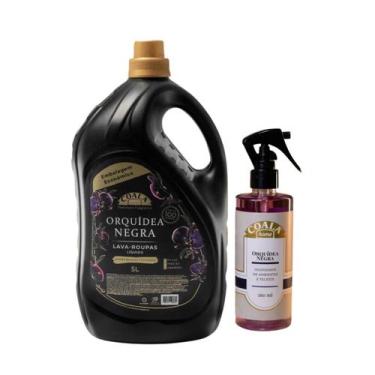 Imagem de Kit Completo Coala Orquídea Negra LavaRoupas Líquido 5L, Odorizante de