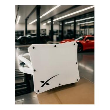 Imagem de Capa Case Starlink internet movel veicular Mini Pvc Expandido Ímã 66mm Ultra Fixação Branco