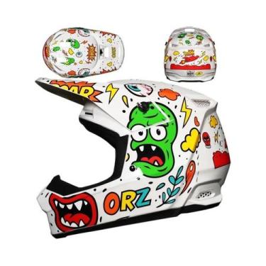 Imagem de Capacete Profissional Para Motocicleta Off-Road Para Mountain Bike DH 