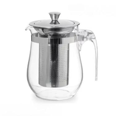 Imagem de KIT até 4 Bule Vidro Inox Com Infusor Chá 500 ml 350ml, Chaleira de Vidro para Chá Com Infusor(BULE DE VIDRO (500 ml),4)
