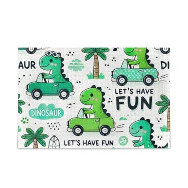Imagem de Dinossauro infantil dinossauro, carro, quebra-cabeças, quebra-cabeça engraçado para adultos, tamanho final 75 x 50 cm