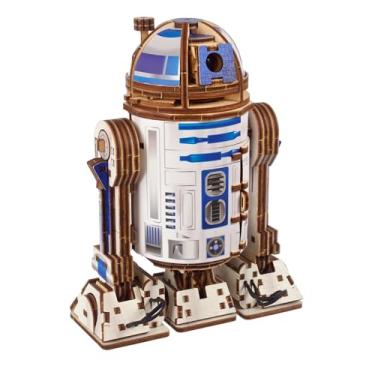 Imagem de UGEARS Star Wars R2-D2 Quebra-cabeça de Madeira Adulto 3D Quebra-cabeça de Natal, Kit de Construção de Madeira DIY Kit de Artesanato Adulto, Modelo de Madeira Quebra-cabeça de Madeira, Kit de Modelo