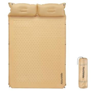 Imagem de Naturehike Almofada de dormir de acampamento com enchimento rápido, tapete de dormir ultraleve de espuma viscoelástica para acampamento, mochilão, caminhada, viagem, tenda, amarelo