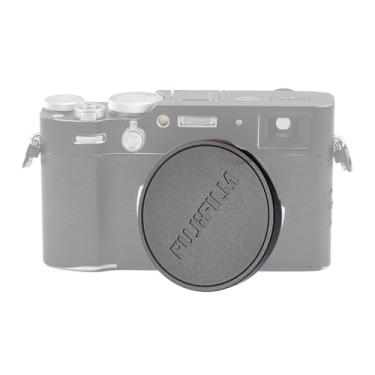 Imagem de Tangxi Tampa de Lente de Metal para Câmeras Fuji X10 X20 X30, Tampa de Lente Frontal Em Liga de Alumínio Com Acabamento Anodizado e Flocagem Macia, Proteção Anti-arranhões (Preta)
