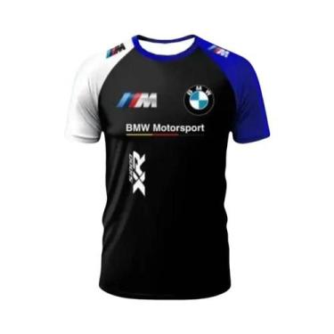 Imagem de Camiseta Masculina BMW De Verão Com Manga Curta, Estilo Esportivo Raci