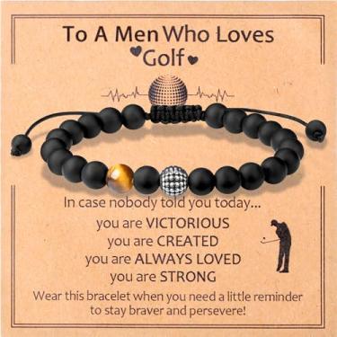 Imagem de NUKAYAI Pulseira de futebol, basquete, futebol, beisebol, presentes para meninos, 14 cm a 20 cm, presentes de aniversário e Natal para meninos e adolescentes, 6.9"-9.3", Pedra, Sem Pedra Preciosa