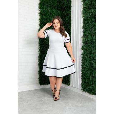 Imagem de Vestido Rodado Lindo Congresso Atacado Princesa Sem Estampa Barato - M