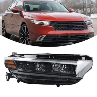 Imagem de YEQSHNG Conjunto de faróis RH LED 8 pinos (sem projetor) compatível com Honda Accord 2023-2025 dianteiro direito do lado de substituição do passageiro 3310030AA01